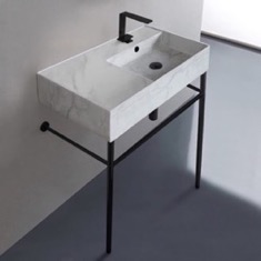 Modern Console Sink, Marble Style Sink, 32 inch